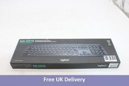 Logitech MX Keys Advanced Wireless Illuminated Keyboard, Black