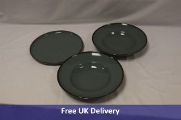 Two Zara Porcelain Kitchen Sets to include 4x Dinner Plates, 8x Dishes, Grey