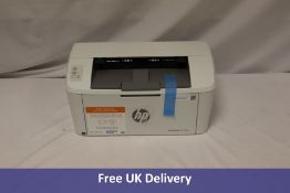 HP LaserJet Printer M11Owe, White, No cables