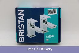 Bristan Cobalt Bath Taps, COB-3/4-C, Silver