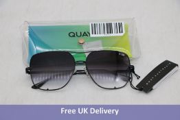 Quay Sunglasses The Playa, Mirrored/Aviator Style