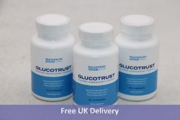 Six Tubs Glucotrust Glucose Management Complex, 30 Capsules, Per Tub, Expiry 09/2024