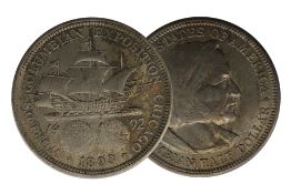 USA 1893 Columbian Exposition Silver Half Dollar