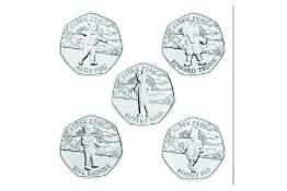 2020 IOM Rupert Bear Set 5 x 50p Coins