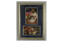 TOM BAKER SIGNED COVER FRAMED