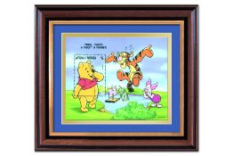 Winnie the Pooh framed stamp sheet