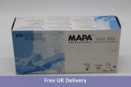 Ten Boxes Of One-hundred Mapa Professional Solo 998 Disposable Latex Gloves, Size 8