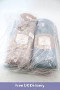 Eight Portland Heritage Collection Borg Plush Extra Long Hot Water Bottles to include 2x Denim, 2x D