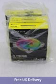 Three Corsair QL 120 RGB Fans, 120 x 120mm