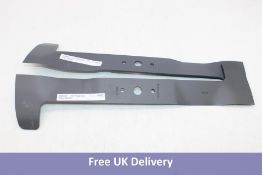 Two Pair of Left and Right Mulching Blade 18200437/0 102 CM, Grey