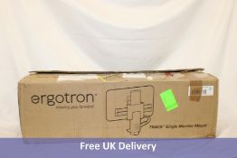 Ergotron 45-630-216 Trace, WhiteSingle Monitor Desk Mount. Box damaged