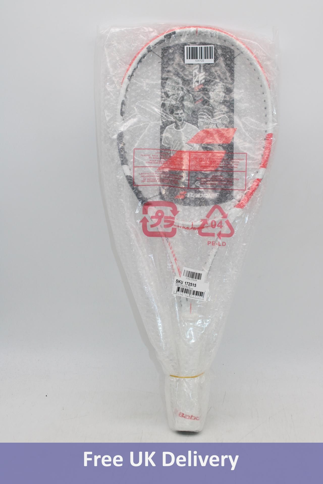 Babolat Pure Strike Team Tennis Racket, White/Black Orange, No Strings