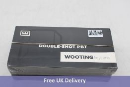 Two Wooting Double Shot Backlit PBT Keycap Set, Just Black