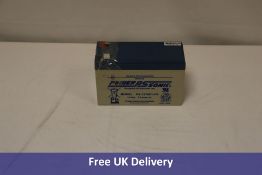 Six Powersonic PS-1270 12 Volt Rechargeable Lead Acid Battery. Used