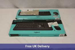 Two Logitech Keyboards to include 1x Advanced MK540, 1x MK270. Boxes damaged