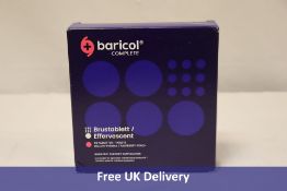 Three Baricol Complete Bariatric Surgery Effervescent Tablets, Raspberry/Peach, 60 Tablets. Expiry 1