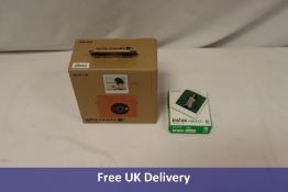 Two Fujifilm Instax Square items to include 1x SQ1 Instant Camera, Orange, 1x Instant Film, 10 Sheet