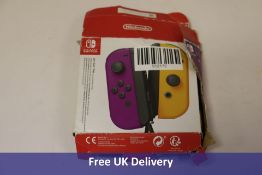 Nintendo Switch Joy-Con, Orange/ Purple. Box damaged