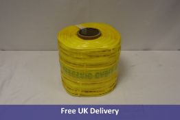 Four Underground Detectable Warning Tape, Electric Cable Below, Yellow/Black