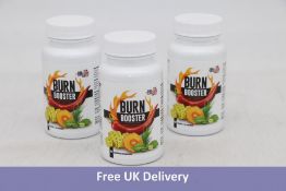 Three Burn Booster Supplements, EXP 06/2024