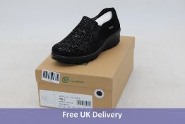G Comfort Waterproof Gusset Shoes, Black, UK 5