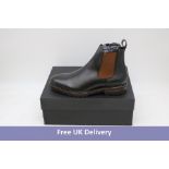 Imran Ibrahim Men's Leather Chelsea Boots, Black/Brown, UK 8