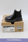 Dr Martens Kids Softy T Leather Chelsea Boots, Black, UK 4