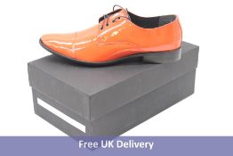 Peppe Modello Mandaro Leather Shoes, Orange, Size 44