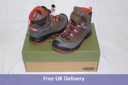 Keen Kids Redwood Mid Waterproof Boots Coffee Bean-Picante UK Size 13