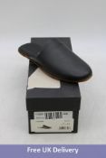 Loake Garrick Mule Slipper, Black, UK 7