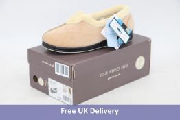 Pavers Women's Lightweight Slipper, Beige, UK 6. Box damaged