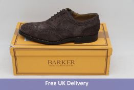 Barker Men's Bitter Choc Suede, Haven, Size 7 F