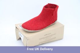 Glerups Women's Low Boots Slippers, Red, EU 46. Box damaged