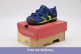 Keen Seacamp Cnx Tots Sandal, Blue Depths/Chartreuse, UK 6