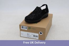 G Comfort Waterproof Gusset Shoes, Black, UK 5