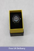 Sekonda Alarm Chronograph Watch with Plastic Strap, Black/Orange, Size 32mm