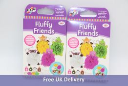 Twelve James Galt Fluffy Friends Key Ring Making Craft Kits