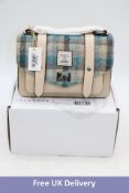 Islander Medium Satched with Harris Tweed, Blue/Beige