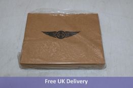 Five Morgan Motor Vintage Genuine Leather Wallet Gift Sets with Loop Keyring, Tan