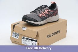 Salomon Wander Gore-Tex Women's Hiking Shoes, Plum Kitten Black Peach Amber, UK 5