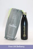 Three Mr Bamboo Cup Eco Bottles, Black, 500ml