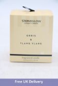 Stoneglow, Orris & Ylang Ylang Candles, Set of Four