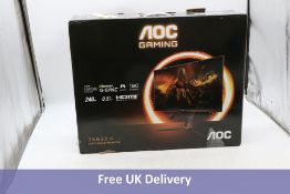 AOC 24G2ZU LED Gaming Full HD Monitor, Black. Box damaged