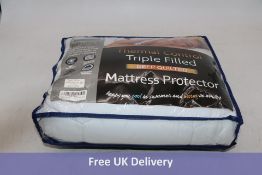 Six High Living Thermal Control Deep Quilted Double Mattress Protectors, 137 x 190 x 40cm