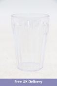 Olympia Glass Cup Kristallon Polycarbonate Tumblers Pack of 12, White, Size 225ml