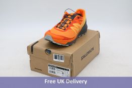 Salomon Sense Ride 4 Trail Running Trainers, Vibrant Orange/Quarry, UK 11. Box damaged