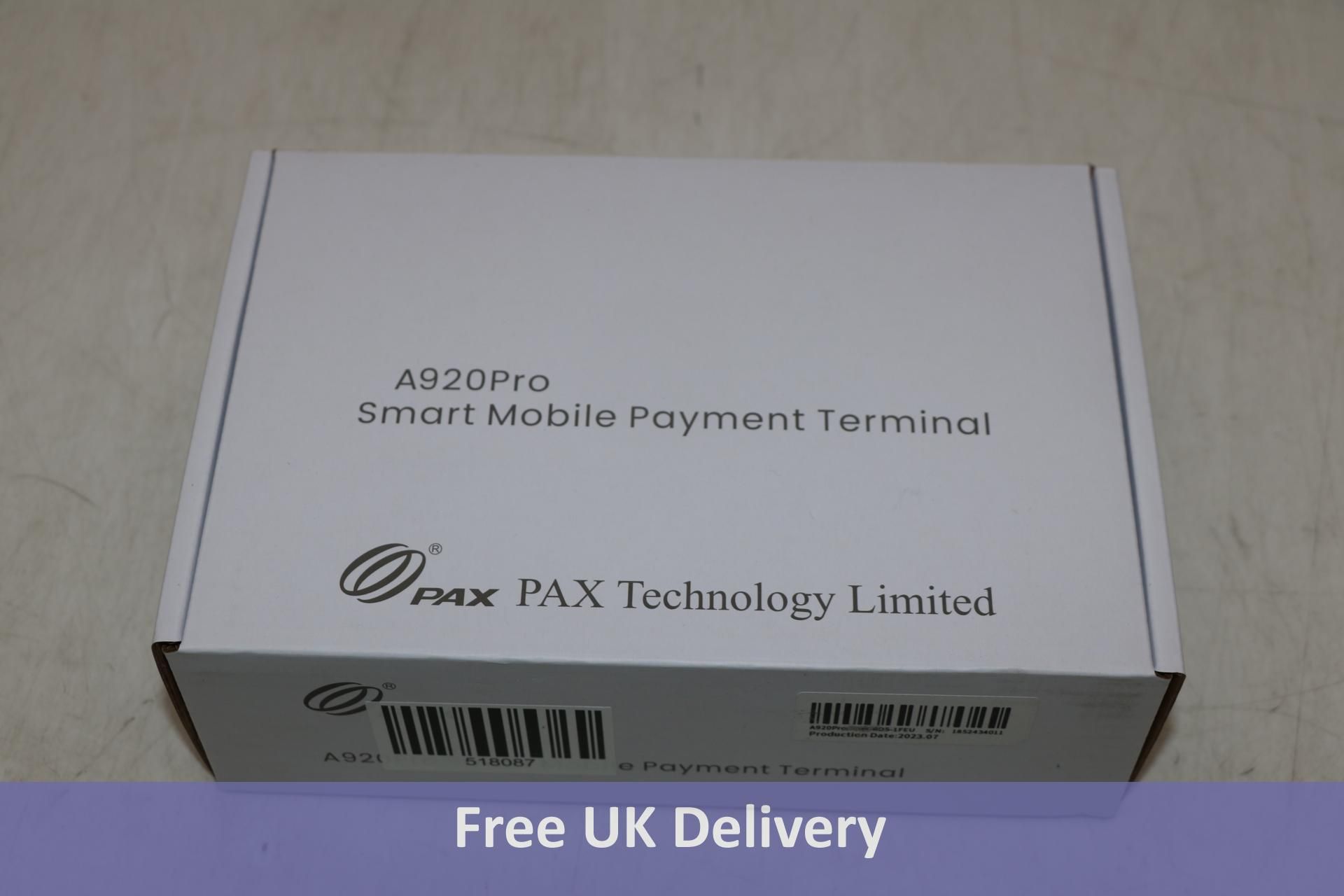 Pax A920 Pro Smart Mobile Payment Terminal, Subscription Required