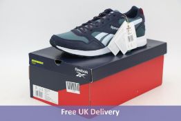 Reebok GL 1000 Trainers, Teal/White, UK 11