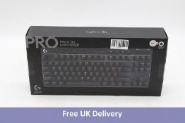 Logitech PRO X TKL Light Speed Wireless Gaming Keyboard, Black