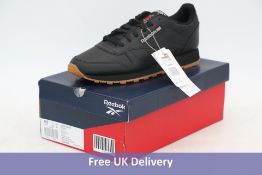 Reebok Women's Classic Leather Trainers, Black, UK 7